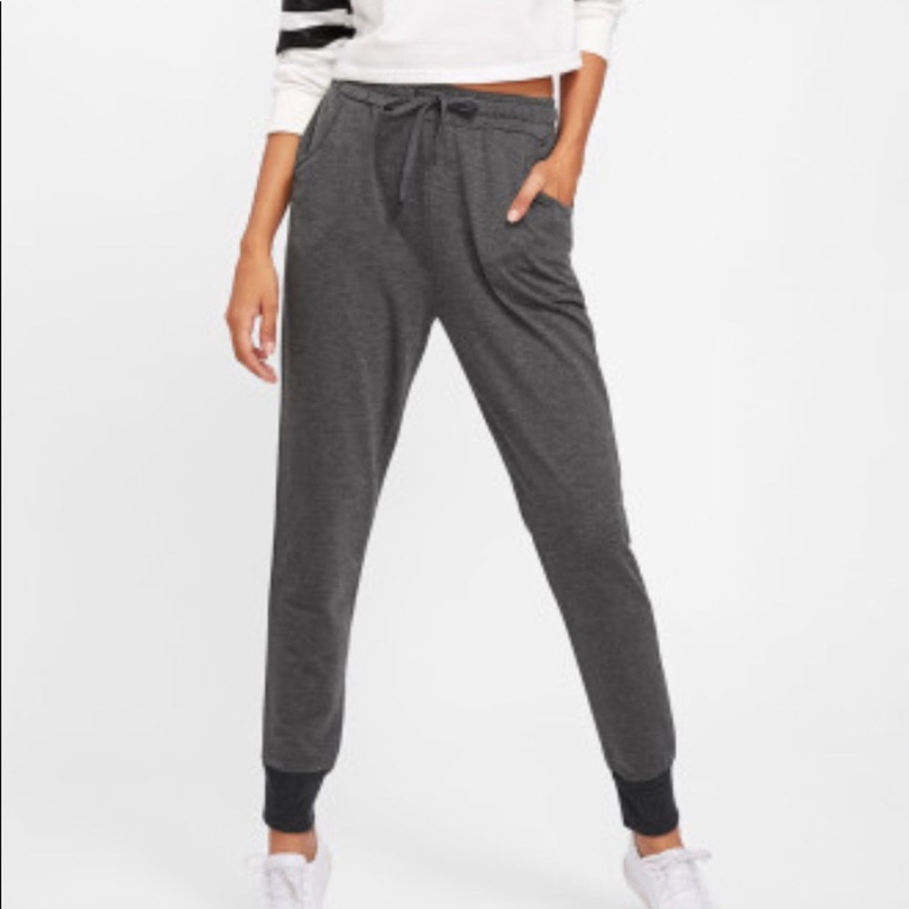 Gray sweatpant joggers